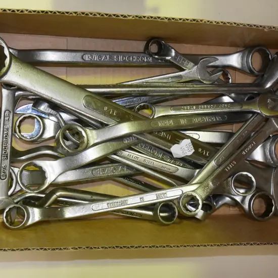 box; open end and ring spanners
