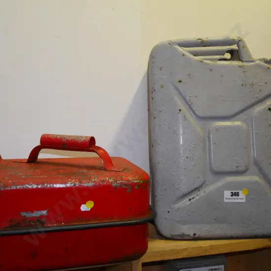 petrol can, jerry can - yellow dots
