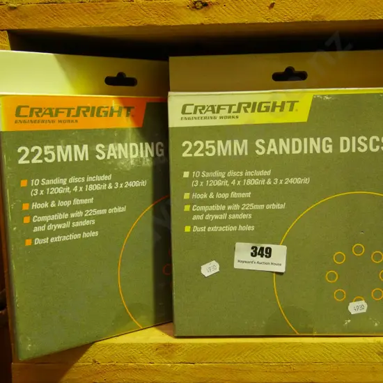 2 packs of 225mm sanding discs