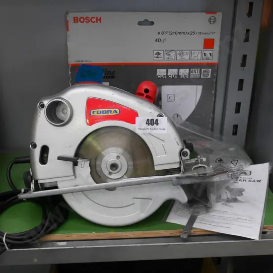 Cobra circular saw with blades