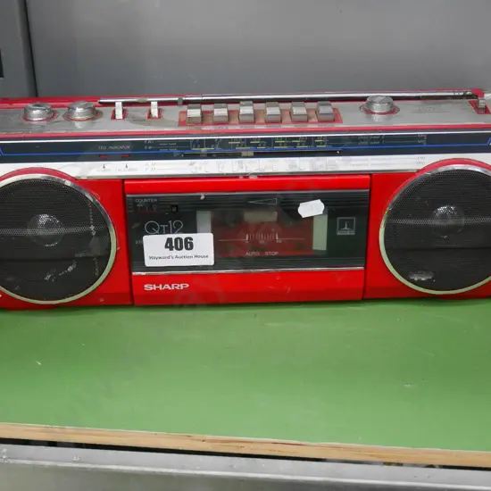 Sharp radio/cassette player -no power cord