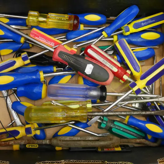 box of screwdrivers
