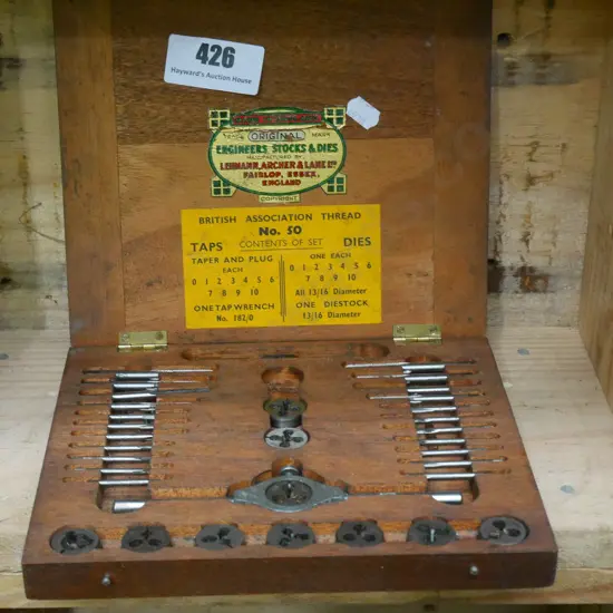 cased engineer's stocks and dies