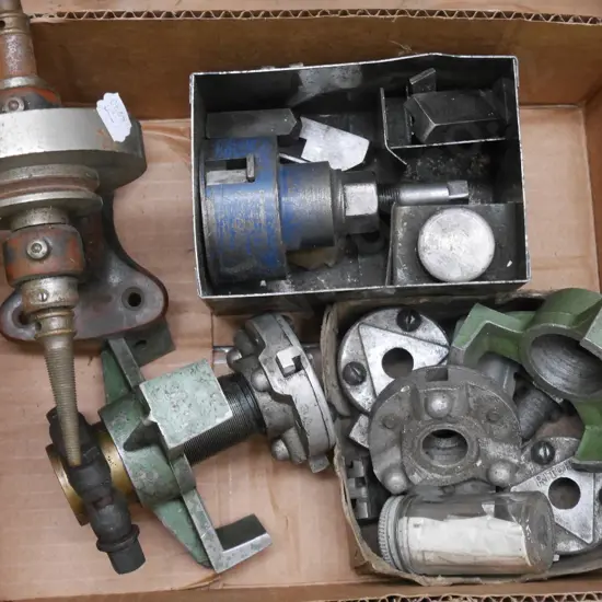 box of lathe parts