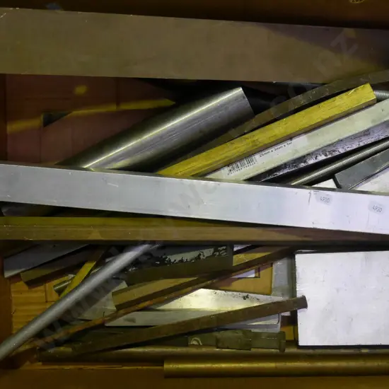 box; various scrap metals