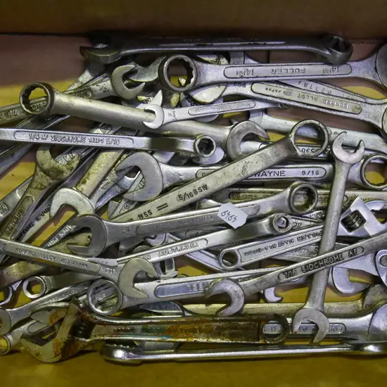box; open end and ring spanners