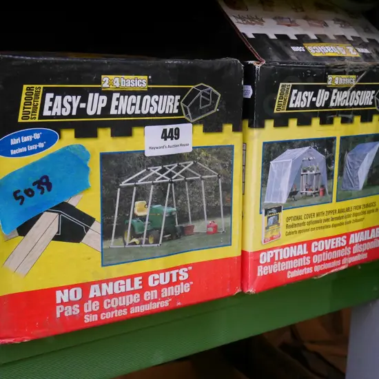 2x boxes of Easy-Up Enclosure brackets