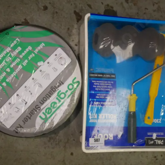 as-new painter's tray, irrigation starter kit