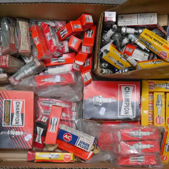 box of spark plugs