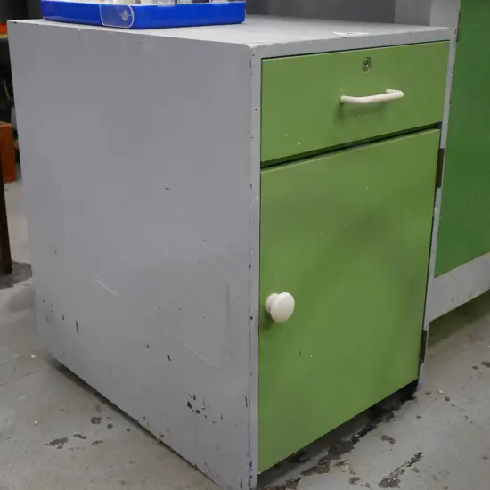 homemade workshop cupboard