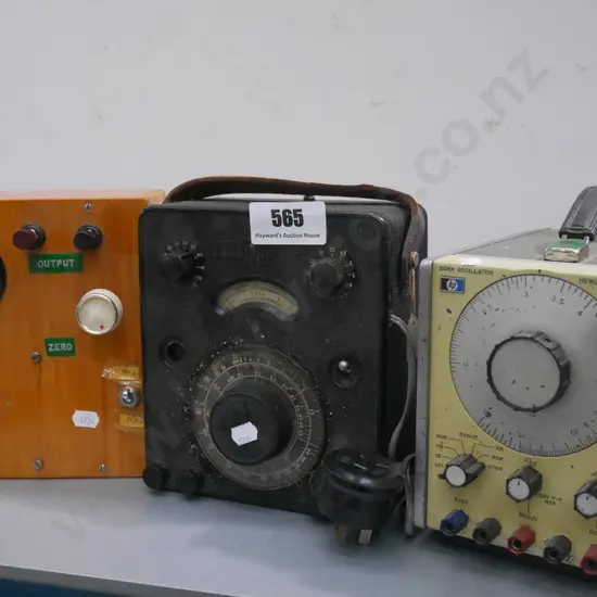 vintage oscillator, voltmeter etc