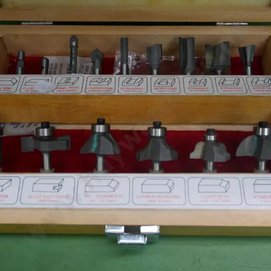 wood cased router bits