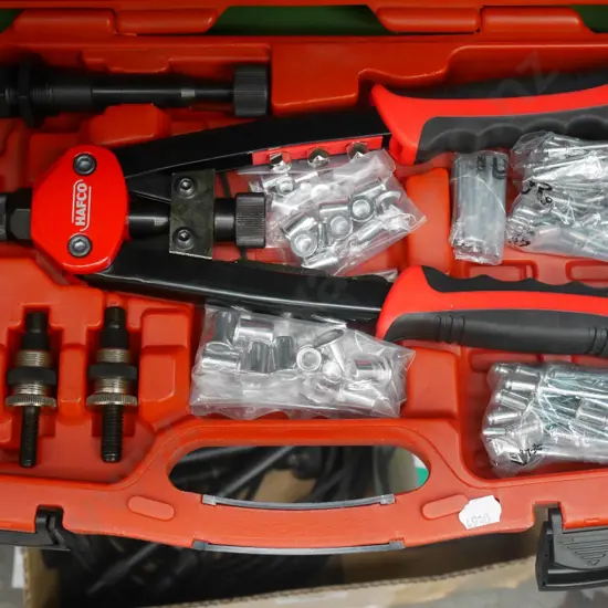 cased Hafco as-new nut and blind riveter