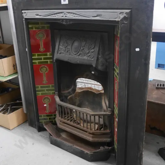 Victorian cast iron fire surround