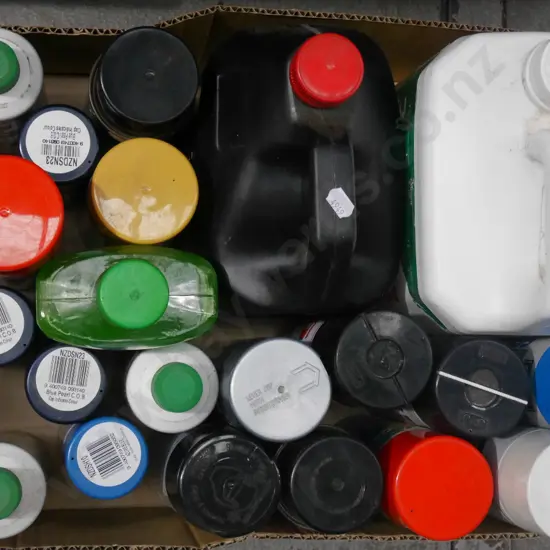 box; spray cans, spray and walk away etc