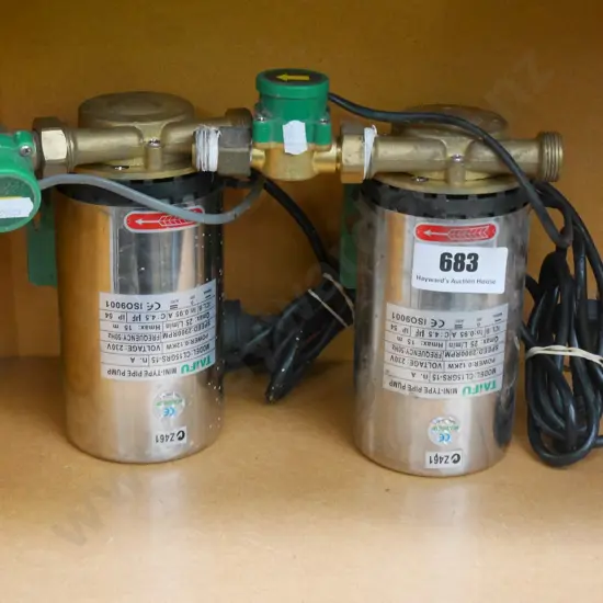 2 inline water pumps