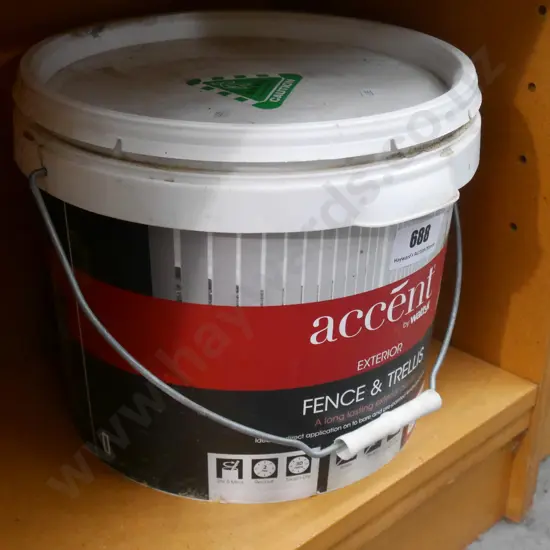 tub of black trellis stain