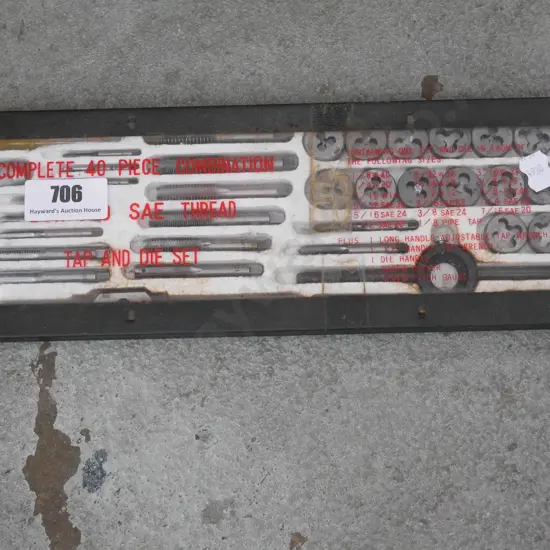 40 piece combination tap and die set