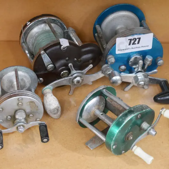 4 vintage fishing reels