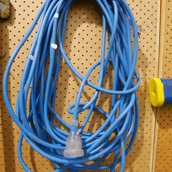 blue extension cord