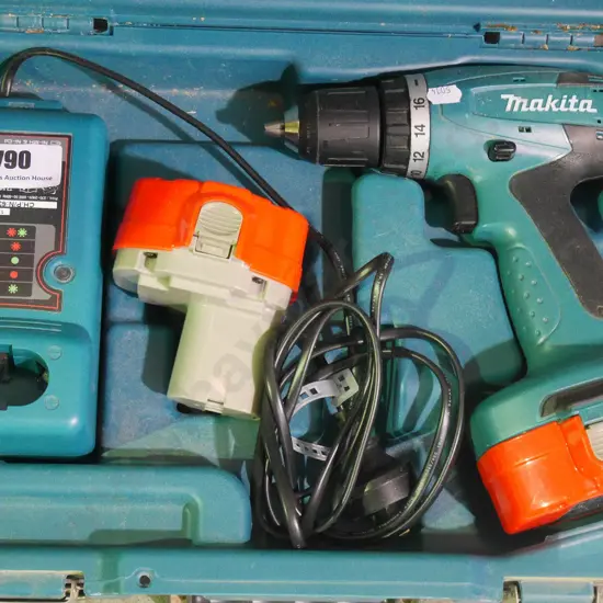 Makita battery drill in case
