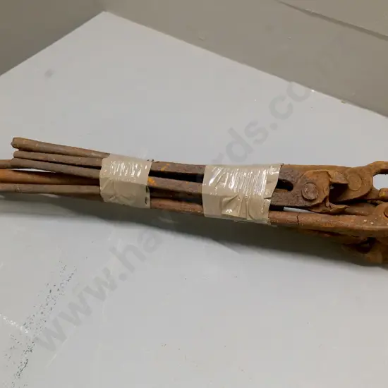 bundle of vintage forge / blacksmith's tools