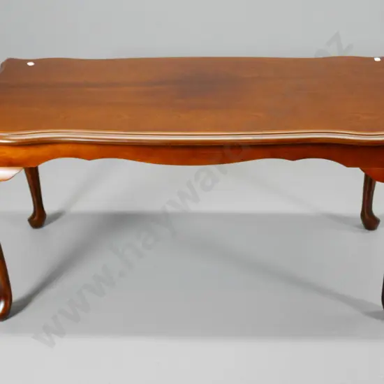 reproduction solid mahogany cab-leg coffee table H-430 W-900 D-440
