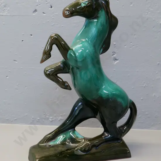 Blue Mountain pottery rearing horse figure H-370