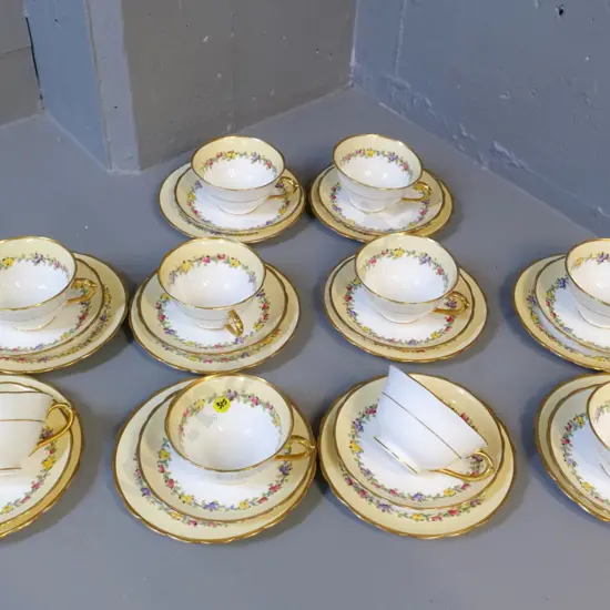 set of 10 Tuscan Heather pattern trios