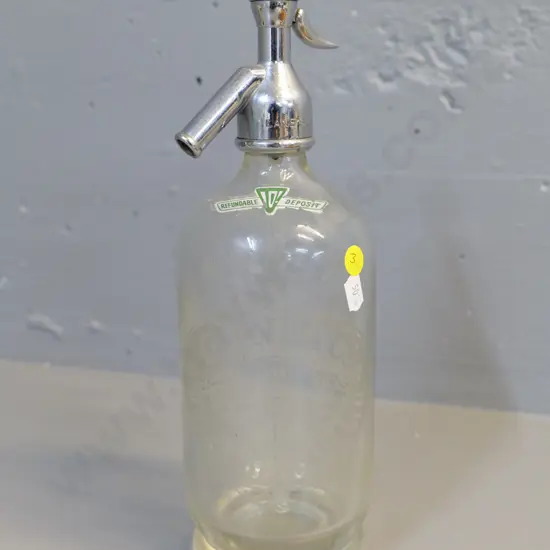 vintage soda syphon - Lane & Co Dunedin & Oamaru H-300