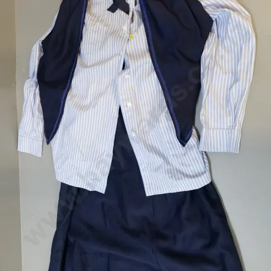 vintage costume items - Edwardian day wear skirt, blouse and waistcoat