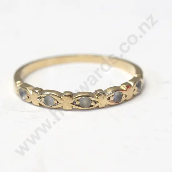 9ct eternity ring -  stamped