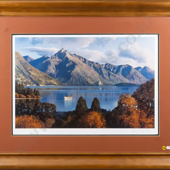 Graham Brinsley - signed digital print 219/450 "Wakatipu" H-350 W-540