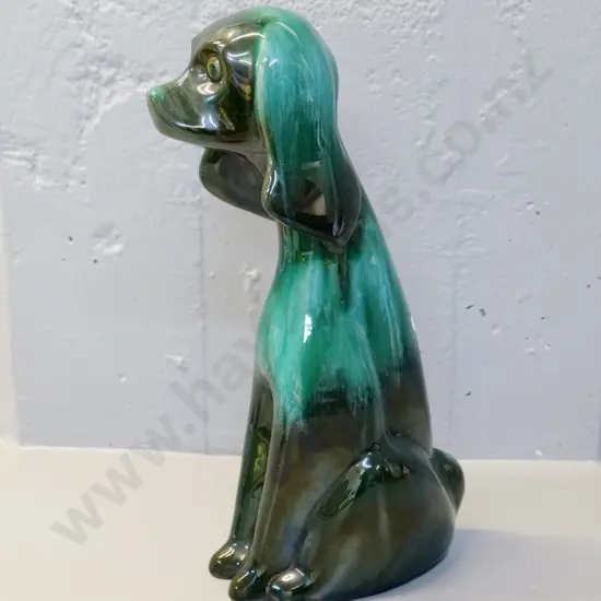 large Blue Mountain spaniel dog figure H-360