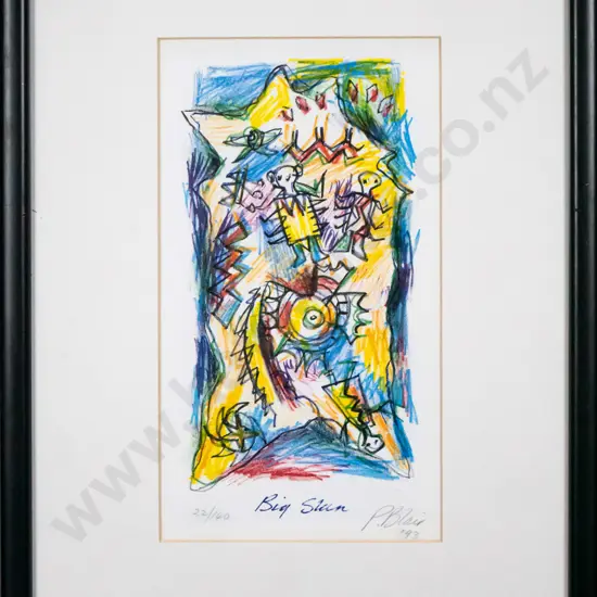 P Blair '93 -framed ltd edition 22/140 "Big Stein" H-230 W-130