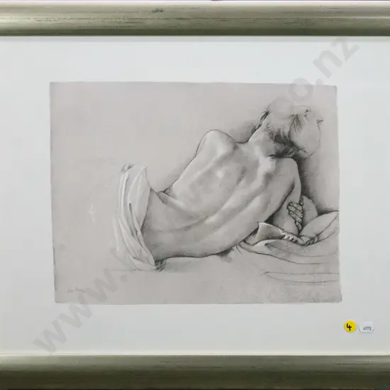 Van Hore - framed digital print nude H-260 W-350