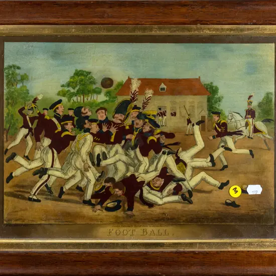 framed reproduction vintage print "Football" H-210 W-320