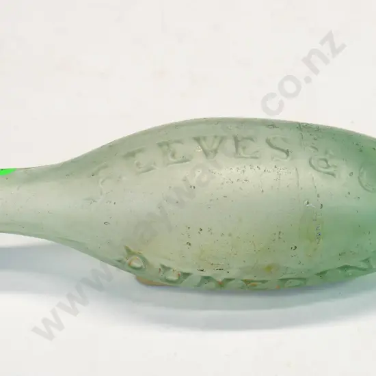 Torpedo bottle, Reeves and Co, Dunedin, condition poor, small chips, L- 240