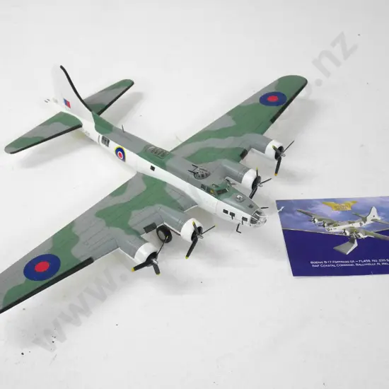 Corgi Aviation Archive 1:72 die-cast RAF Boeing B-17 Fortress IIA with limited edition card