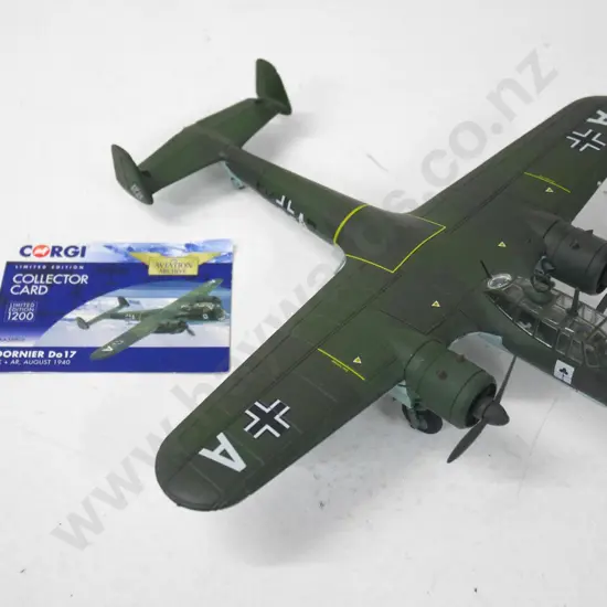 Corgi Aviation Archive 1:72 die-cast German Dornier Do17 with limited edition card
