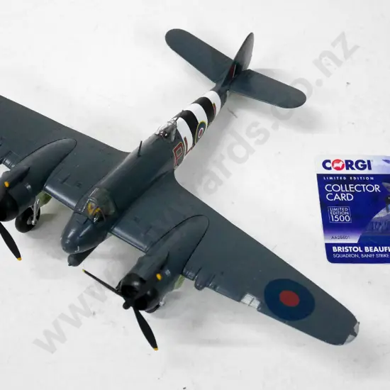 Corgi Aviation Archive 1:72 die-cast RAF Bristol Beaufighter TF.X with limited edition card