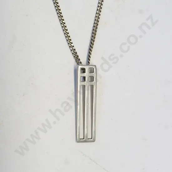 silver necklace stamped 925