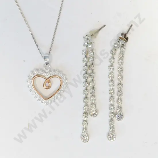 heart shaped necklace necklace chain stamped 925