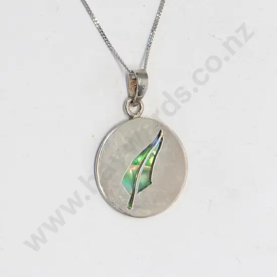 silver leaf necklace chain stamped S925