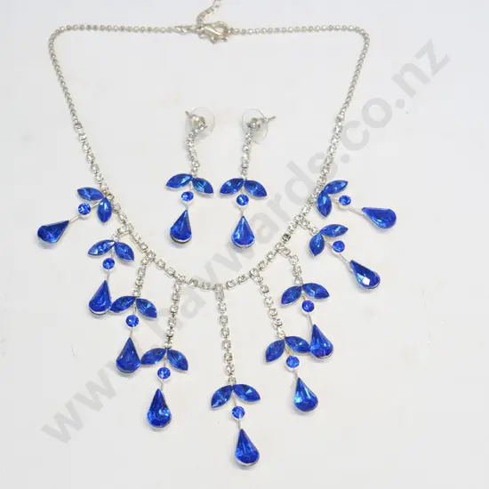 costume necklace and earrings