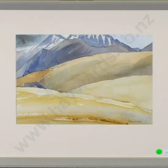G Rowlands - framed watercolour - landscape