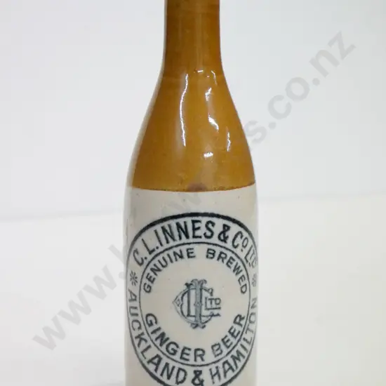 Ginger beer, crown cap, C. L . Innes and Co Ltd, Auckland and Hamilton, maker Glasgow,