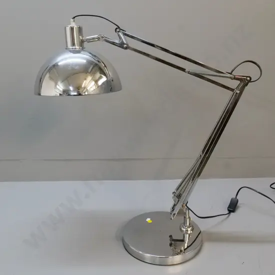 Verve chrome finish large anglepoise lamp - shade diameter 250