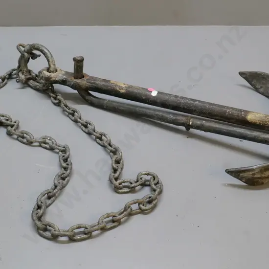 boat anchor and chain L-720