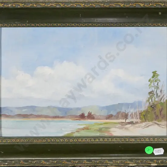 W Tait - framed oil - coastal scene H-200 W-290